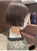 人気のミニボブ×チョコレートベージュ★中村大輔