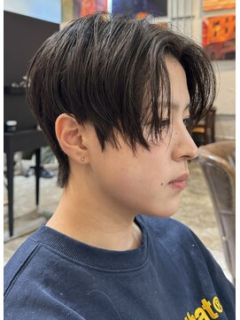 ノラ ヘアーサロン(NORA HAIR SALON) 韓国前下がりシースルーセンターパートダウンパーマ