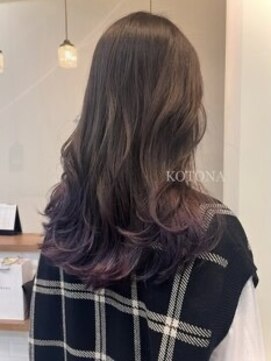 コトナ ヘア アンド リラックス 竹ノ塚(kotona) グラデーションカラー×春ラベンダーピンク