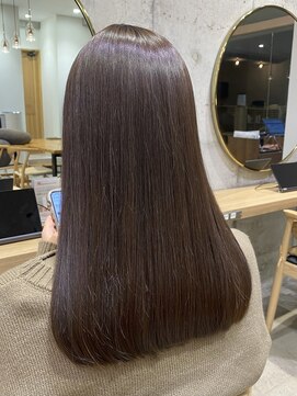 ガーデン オオタカノモリ(garden otakanomori) 艶髪ロング/明るめラベンダーベージュ/透明感カラー