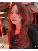 ワンホンヘア/韓国ヘア/ウルフ/前髪[レイヤーカット/渋谷]