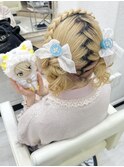 【量産型】編み込みカチューシャ低めクラゲヘア