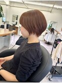 くびれショート/暖色カラー/金山/似合わせショート