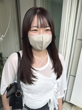 インビテーション(invitation) ピンクブラウン ザクザクレイヤー ワンカールレイヤー