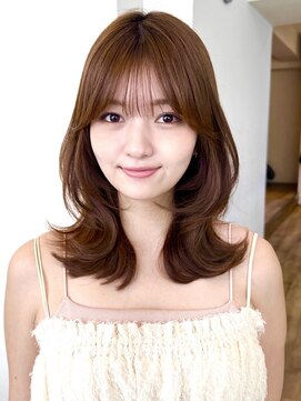 コート 表参道(Cote) Cote 美髪/こっくりベージュカラー/こなれミディ/レイヤーカット