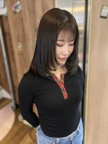 アヴァンス 天王寺店(AVANCE.) ミディアムで作る韓国レイヤーカット