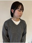 ボブ 切りっぱなし 地毛風カラー 大須