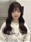 ショコララベンダー/サイドバング/名古屋/髪質改善