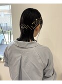 ボブアレンジ/金箔アレンジ