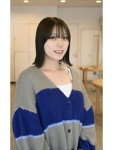 リアン 宮前店(Rian) 20代/30代/オリーブベージュ/透け感/外ハネボブ
