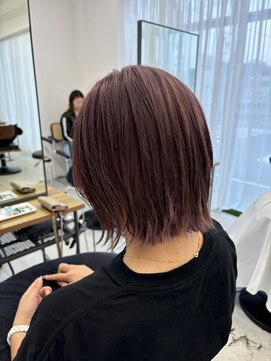 テラス トヨタ(Telasu Toyota) 20代30代40代50代◎大人可愛いピンクベージュと外ハネボブ