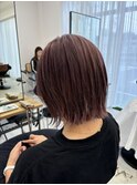 20代30代40代50代◎大人可愛いピンクベージュと外ハネボブ