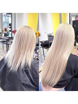 アフューズバイストゥー(Vfuse by StueW) 中毒者続出☆最高級エクステ18/髪質改善/ケアブリーチ/ブリーチ