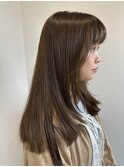 くびれヘア/アプリコットオレンジ/夏のヘアアレンジ/船橋