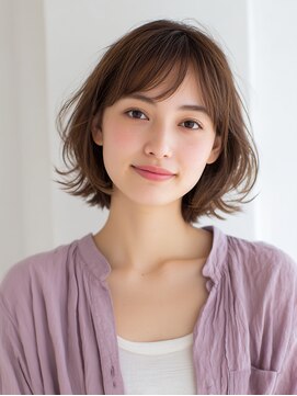 ニスル 上尾店(NISURU) 似合わせカット/大人ガーリー/ダークアッシュ/着物/上尾/上尾駅