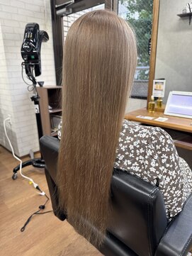 ビスイル 秋葉原店(Vis ill) 大人可愛い艶髪秋色カラーベージュくびれウルフロングレイヤー