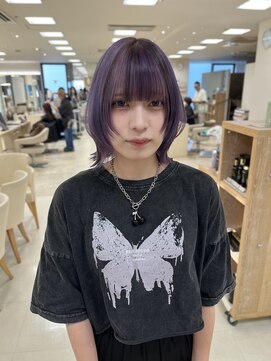 ケンジ 平塚ラスカ店(KENJE) 顔まわりレイヤー/レイヤー/デザインカラー/ラベンダー/平塚