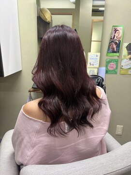 ヤヤ 浅草(yaya.) ブリーチなしピンクカラー