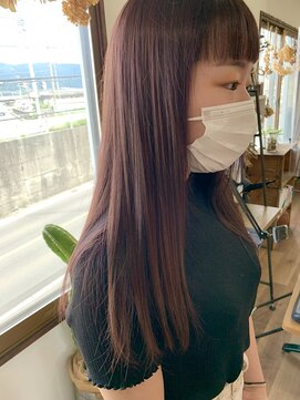 ホワイト(WHITE HAIR@NICOLA) 柔らかいピンクベージュ