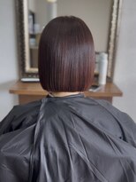 ヘアーサロン カラー 色彩店(COLOR)&nbsp;チョコレートブラウン+ボブスタイル