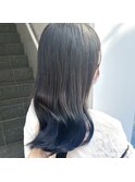 ネイビーブルーのグラデーションカラー