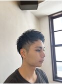 爽やかアップバングショート