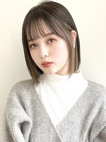 リヤン 表参道(lyann) サイドバング外ハネボブうる艶髪大人ガーリーくせ毛風カール