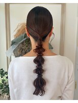メルク ユニ(merc.uni)&nbsp;結婚式におすすめ◎タイト編みおろしヘアアレンジ0322