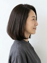 と和×美髪クリニック 巣鴨店&nbsp;50代大人女性。白髪も隠せるツヤとまとまりボブ