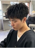 スパイキーショート/アップバング/ツーブロック/メンズ