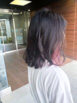 ヘアメイク シュシュ(Hair make chou chou) ピンクラベンダーのインナーカラー【chou-chou 北林夏実】