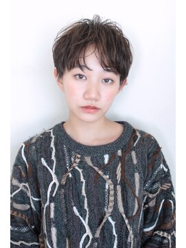 ヘアメイク シュシュ(Hair make chou chou) 大人可愛いマロンベージュAラインボブかきあげ奈良大和八木