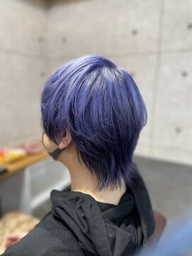 リエコー(RE'ECHO) 韓国風/マッシュウルフ/ウルトラバイオレット/メンズカット