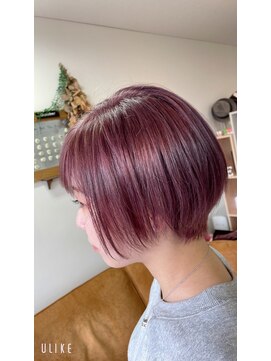 エルフゥ(Elle fou) ピンクパープル　丸みボブ