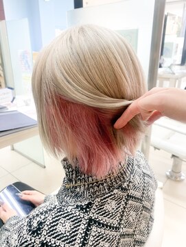 プロデュース 東橋本店(Produce) ホワイトベージュ×ピンクアッシュ【橋本/東橋本】