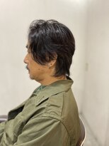 ソイクフ(SOY KUFU)&nbsp;MEN’S HAIR アッシュブラック束感カルマパーマ