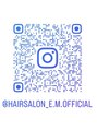 イーエム 自由通り店(e.m.)&nbsp;◇サロンオフィシャルInstagram◇サロン・美容情報を発信中♪