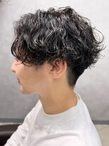 リット×ベリエ(Lit.×belier) 波巻きパーマセンターパートツイストパーマメンズマッシュパーマ