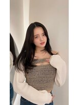 ラル 立川(lar)&nbsp;ユジンレイヤー_前髪マチルダボブピンクベージュ