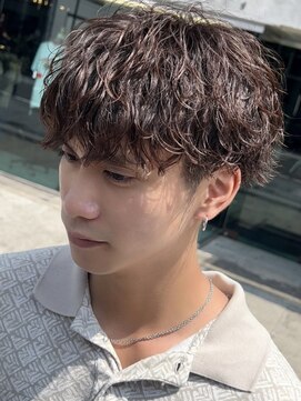 フィフス 栄(fifth) 波巻きスパイラルパーマメンズマッシュツーブロックメンズパーマ