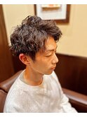 ツーブロックツイストパーマ