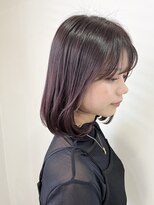 イーストハムヘッドショップ(EAST HAM head shop) ミディアムボブ/デザインカラー/パープル