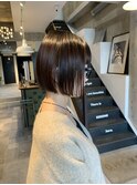 ぱつっとあごラインボブ
