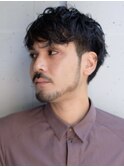 マッシュ/ニュアンスパーマ/ダークアッシュ/ベリーショート