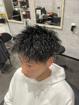 ミオ(Mio) 滋賀/南草津/メンズ美容室/波巻きツイストスパイラルパーマ