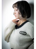 インナーカラーフレンチカジュアルAラインボブv大宮10代20代30代