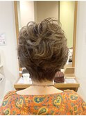 30代40代50代/大人ショート/ハイライト/白髪ぼかし