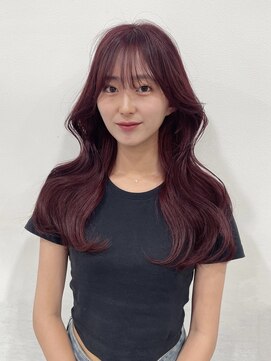 ゼスト 吉祥寺店(ZEST) ボルドーカラー/韓国ヘア/韓国巻き 吉祥寺桜