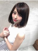 内巻きワンカールボブ