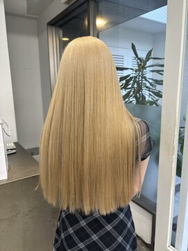レコ 渋谷(LECO) ブロンドカラーハイトーンロング